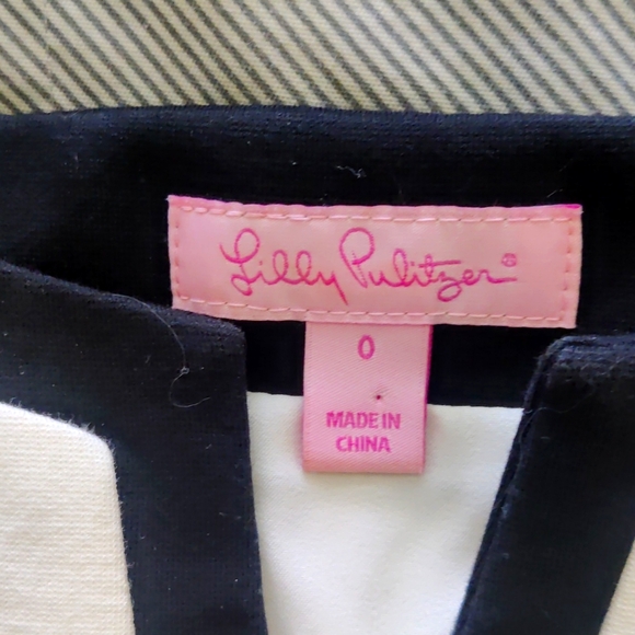 Lilly Pulitzer Cleary Colorblock Ivory Mod Shift Dress Size 0 - Picture 4 of 17